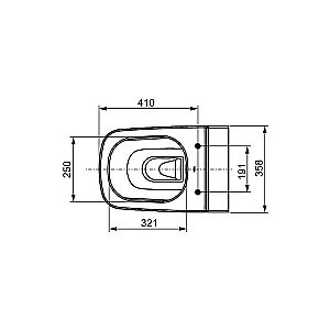Унитаз TECE One 9700204 безободковый купить в интернет-магазине Sanbest