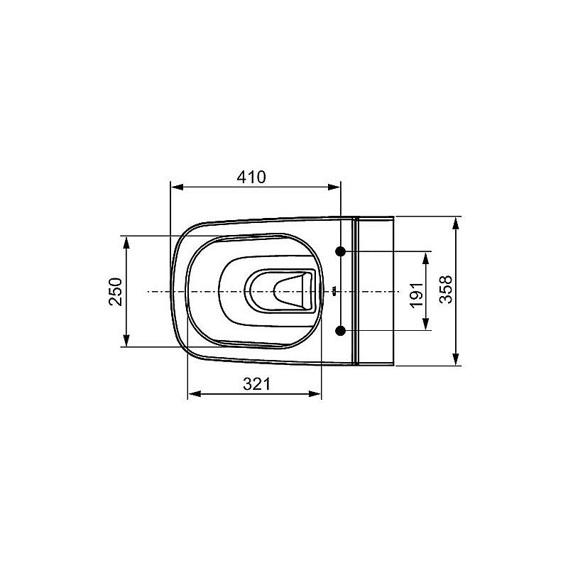 Унитаз TECE One 9700204 безободковый купить в интернет-магазине Sanbest