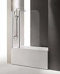 Шторка для ванны Cezares ECO-V-11-120/140 прозрачная купить в интернет-магазине сантехники Sanbest