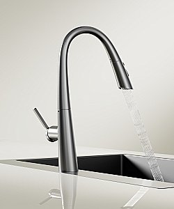 Смеситель для кухни Vincea VKF-176GM вороненая сталь купить в интернет-магазине сантехники Sanbest