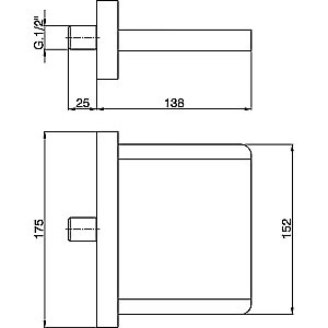 Излив  Cisal Complementi ZA00219021 купить в интернет-магазине сантехники Sanbest