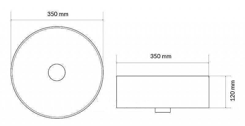 Раковина Excellent Ovia 35 CEAC.2501.WH белая купить в интернет-магазине Sanbest