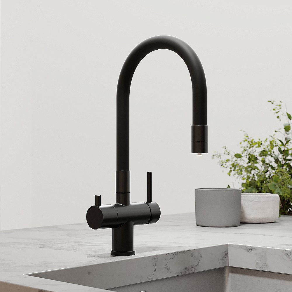 Смеситель для кухни Sancos Lucia SC4004MB черный матовый купить в интернет-магазине сантехники Sanbest