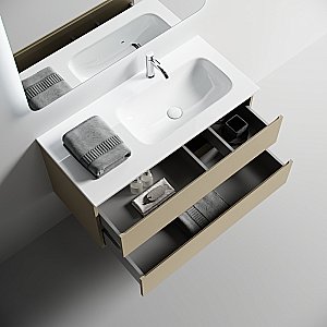 Тумба с раковиной Sancos FOLK FL100RCP/CN7015 100 капучино для ванной в интернет-магазине Sanbest