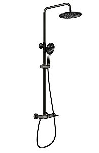 Душевая система WONZON & WOGHAND MUSE Corno, Темный графит (WW-A30653-BGG) купить в интернет-магазине сантехники Sanbest