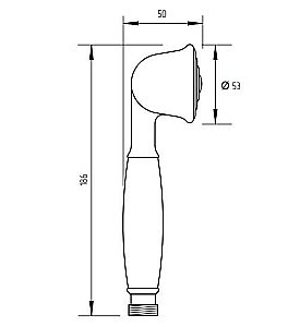 Душевая лейка Migliore Ricambi ML.RIC-33.107.BR бронза купить в интернет-магазине сантехники Sanbest