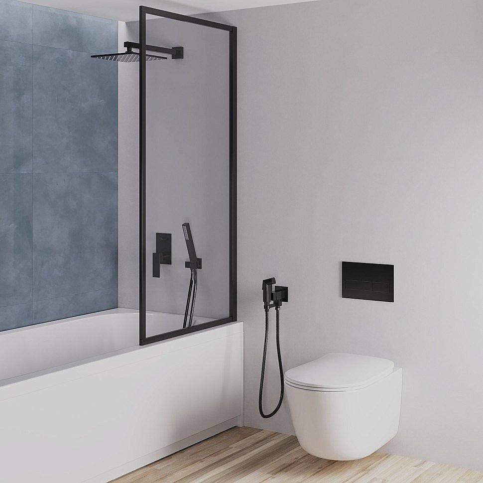 Душевая система PAINI Grazia 21PZSET26911SH черная матовая купить в интернет-магазине сантехники Sanbest