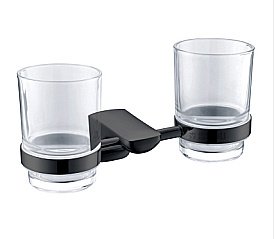 Стакан для зубных щеток CeramaLux Monelli 70003 черный матовый купить в интернет-магазине сантехники Sanbest