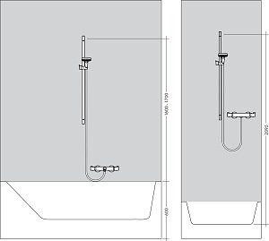 Душевая штанга Hansgrohe Unica Croma 65 26505000 купить в интернет-магазине сантехники Sanbest