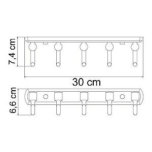 Крючок WasserKRAFT Oder К-3075  купить в интернет-магазине сантехники Sanbest