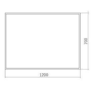 Зеркало с подсветкой ART&MAX Aversa AM-Ave-1200-700-DS-F в ванную от интернет-магазине сантехники Sanbest