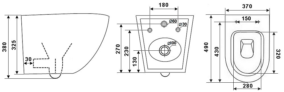 Унитаз Timo Kulo TK-403MB безободковый, с крышкой микролифт, черный матовый купить в интернет-магазине Sanbest