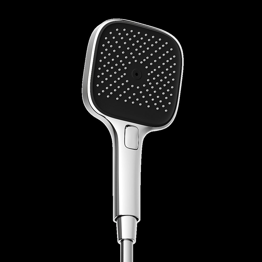 Душевая лейка Sancos Nok square SC6002CH-B хром/черный матовый купить в интернет-магазине сантехники Sanbest