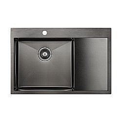 Мойка кухонная Paulmark Atlan PM217851-GML левая купить в интернет-магазине сантехники Sanbest