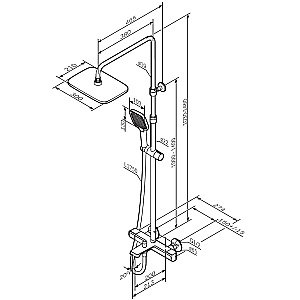Душевая система AM.PM Func F078F500 хром купить в интернет-магазине сантехники Sanbest