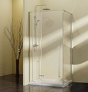 Душевой уголок Vincea Slim-N VSR-5SN9090CL 90x90 стекло прозрачное/профиль хром купить в интернет-магазине Sanbest