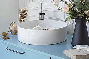 Раковина накладная Jacob Delafon Delta Pure E90012-0 белая купить в интернет-магазине Sanbest