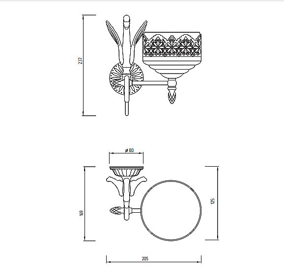 Мыльница Migliore Luxor 26164 золото купить в интернет-магазине сантехники Sanbest