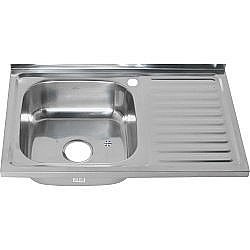 Мойка кухонная с сифоном Melana 005 t L (*10) чаша слева купить в интернет-магазине сантехники Sanbest