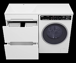 Тумба с раковиной Misty Байкал - 55 Э-Бай06055-022Я (Раковина Гавана 120) белая для ванной в интернет-магазине Sanbest