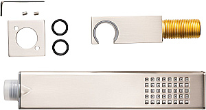 Душевой гарнитур Allen Brau Infinity 5.21021-BN никель брашированный купить в интернет-магазине сантехники Sanbest