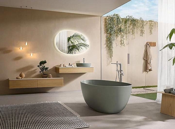 Раковина накладная Villeroy&Boch Antao 51 4A7351R8 утренняя зелень купить в интернет-магазине Sanbest