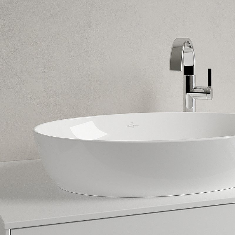 Раковина накладная Villeroy&Boch Artis 61 41986101 альпийский белый купить в интернет-магазине Sanbest