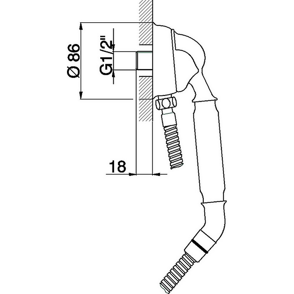 Душевая гарнитура Cisal Arcana Toscana TS00303027 купить в интернет-магазине сантехники Sanbest