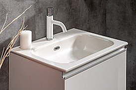 Раковина-моноблок Armadi Art Vallessi 838-060-WG 60 белая керамика глянец купить в интернет-магазине сантехники Sanbest