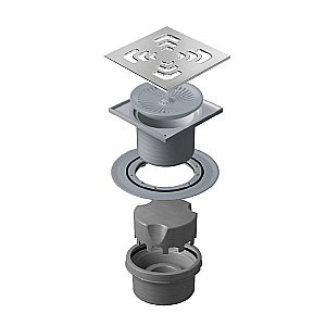 Душевой трап без рамки PESTAN Confluo Standard Vertical Square 15x15 купить в интернет-магазине Sanbest