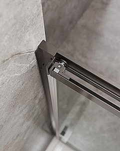 Душевой уголок Cezares Molveno 90x120 AHF-31-120/90-C-GM-IV стекло прозрачное/профиль матовая оружейная сталь купить в интернет-магазине Sanbest