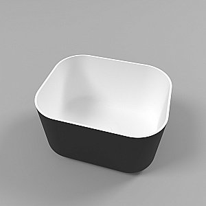 Раковина накладная WhiteCross Lazurit 50 0713.050040.20100 черная матовая, белая матовая купить в интернет-магазине Sanbest