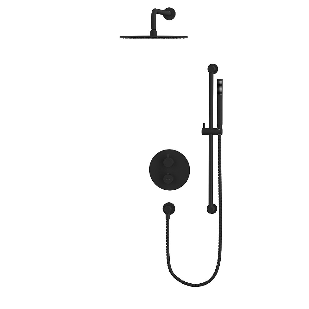 Душевая система WhiteCross Y YSET09BL черная матовая купить в интернет-магазине сантехники Sanbest