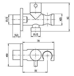 Гигиенический душ Rav-Slezak SK0056/1 хром купить в интернет-магазине сантехники Sanbest