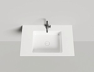 Раковина подвесная Salini ONDA 1402201M 80 из искусственного камня S-Stone, белая матовая купить в интернет-магазине Sanbest