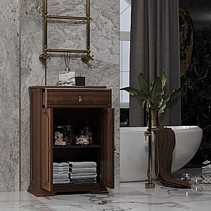 Комод Опадирис Риспекто 00-00006512 60 орех антикварный для ванной в интернет-магазине сантехники Sanbest
