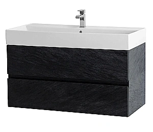 Тумба с раковиной Cezares Molveno 46 80 Nero для ванной в интернет-магазине Sanbest