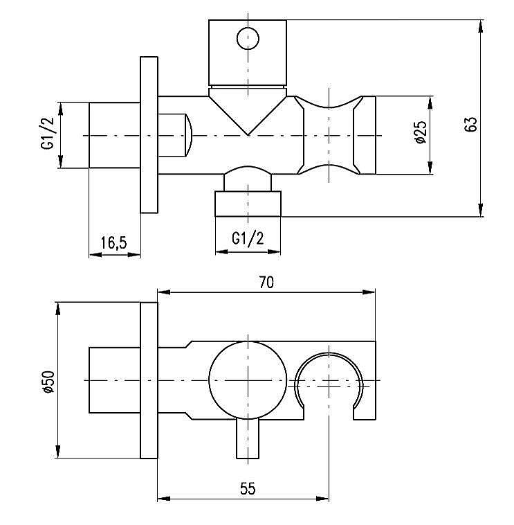 Гигиенический душ Rav-Slezak SK0056/1 хром купить в интернет-магазине сантехники Sanbest