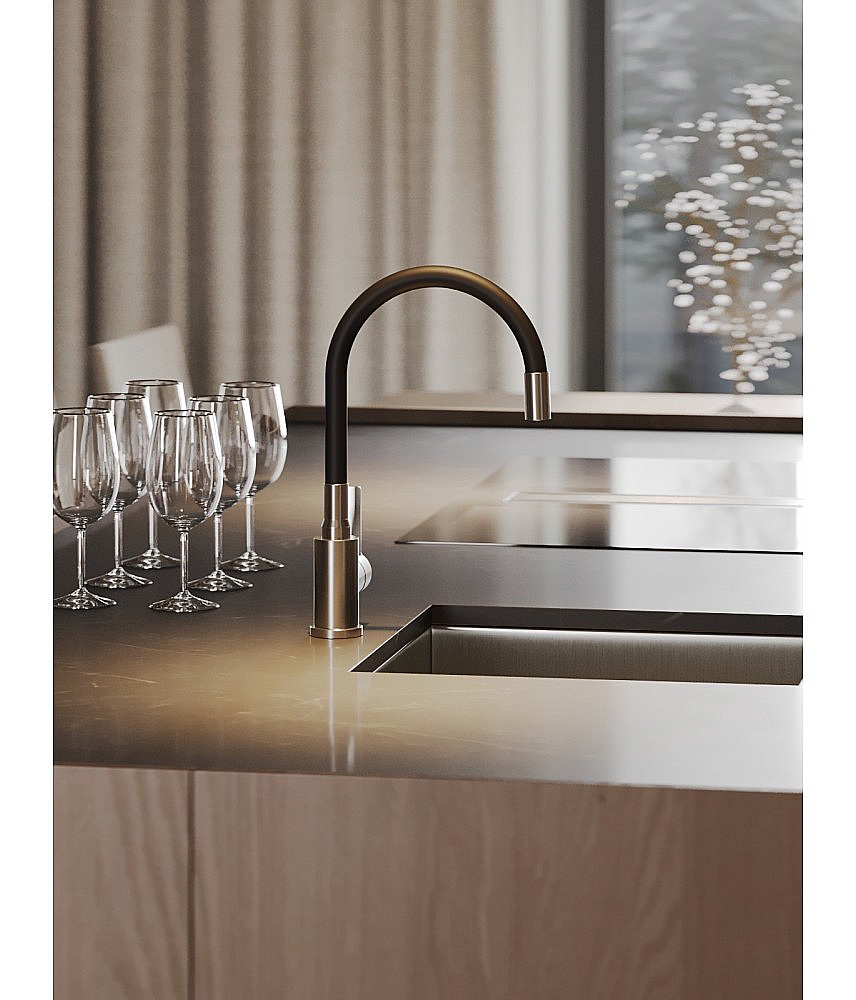 Смеситель для кухни Agger Easy A3100522 сатин матовый купить в интернет-магазине сантехники Sanbest