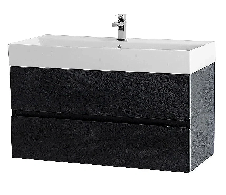 Тумба с раковиной Cezares Molveno 46 80 Nero для ванной в интернет-магазине Sanbest