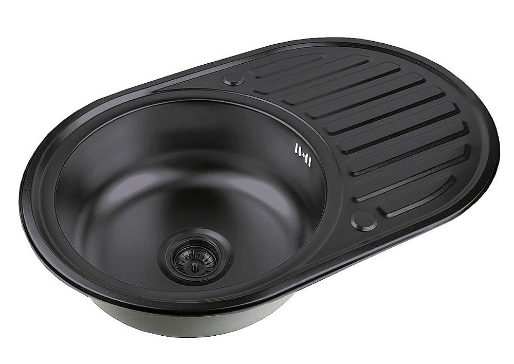 Мойка кухонная Zorg SZR 7750 Черная купить в интернет-магазине сантехники Sanbest
