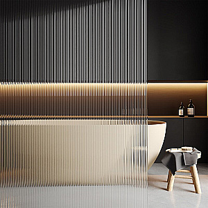 Душевое ограждение WasserKRAFT Vechte 60W46GR-FL 110 фиксатор графит/стекло рифленое купить в интернет-магазине Sanbest