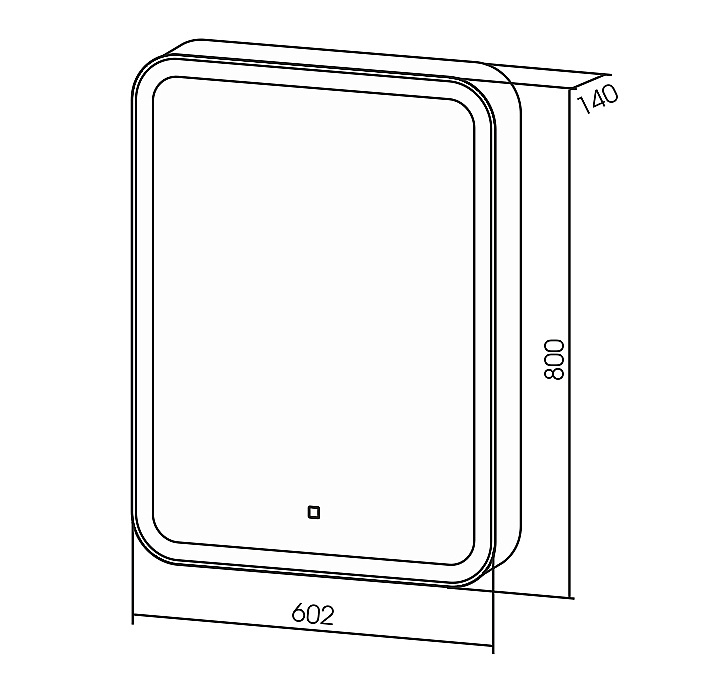 Зеркальный шкаф Azario Фиджи 60 LED-00002364 белый купить в интернет-магазине сантехники Sanbest
