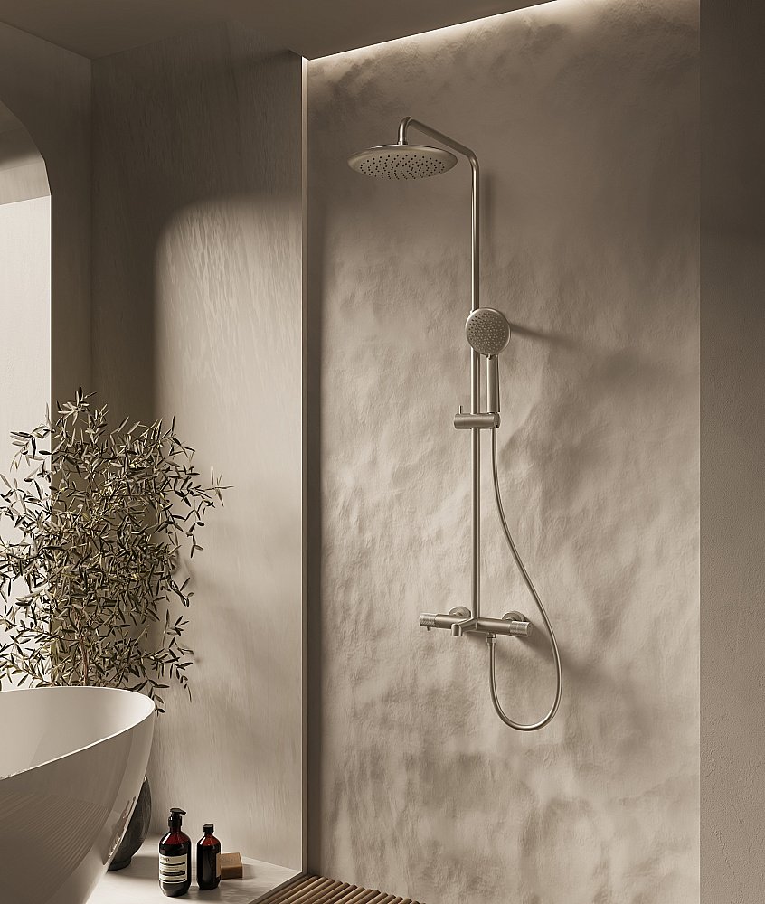 Душевая система Vincea Desire VSFS-1D1TBN брашированный никель купить в интернет-магазине сантехники Sanbest