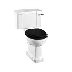 Унитаз Burlington Regal P12 51 с бачком, ручка смыва черная/хром купить в интернет-магазине Sanbest