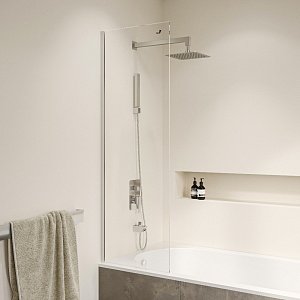 Шторка для ванны RGW Screens SC-056-8 35110562840-11 40х150 стекло прозрачное/профиль хром купить в интернет-магазине Sanbest