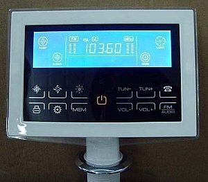 Ванна акриловая Gemy Arc-shape G9082 K 152х152 белая с гидромассажем купить в интернет-магазине Sanbest