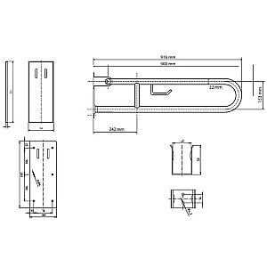 Поручень Bemeta Help 301407291 хром купить в интернет-магазине сантехники Sanbest