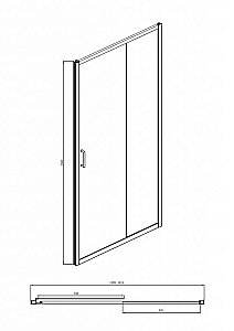 Душевая дверь Bravat DROP BD120.4100A купить в интернет-магазине Sanbest