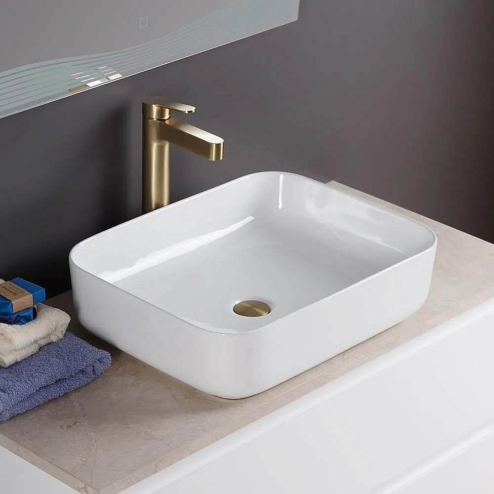 Раковина накладная Belbagno 50 BB1304 белая купить в интернет-магазине Sanbest